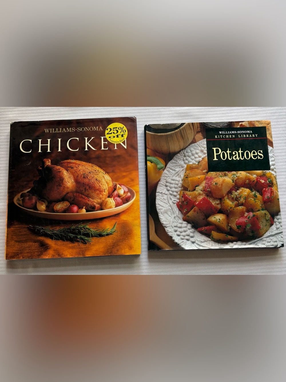 2-William-Sonoma Cooking Recipe Books